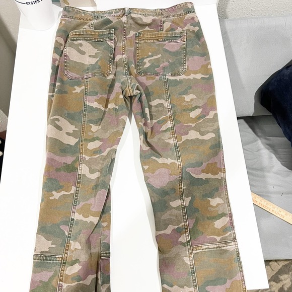 Anthropologie Slim Camo Button Fly Jefferson Utility Pants Size 28 - Picture 6 of 11